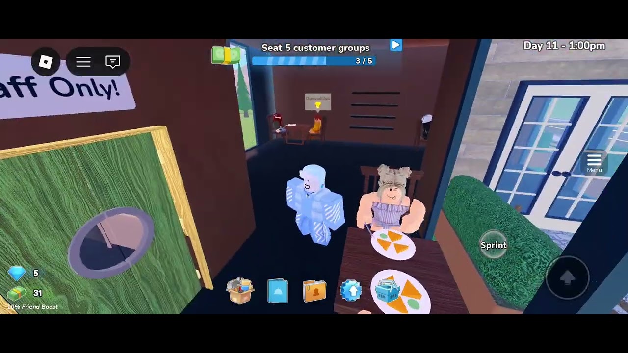 Playing Restaurant Tycoon 2! 