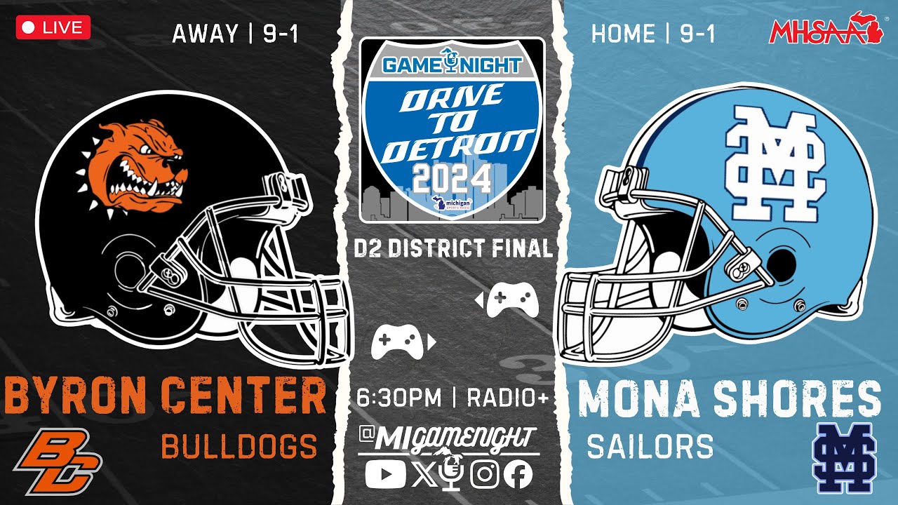 MONA SHORES vs BYRON CENTER | MHSAA Football D2 District Final