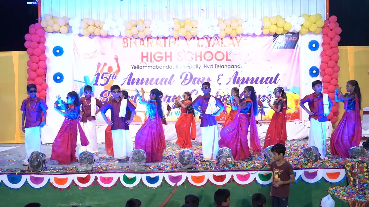 Bharathi Vidyalaya High School 2024 - 25 15th Annual Day Celebrations Tamil Remix by Grade - V