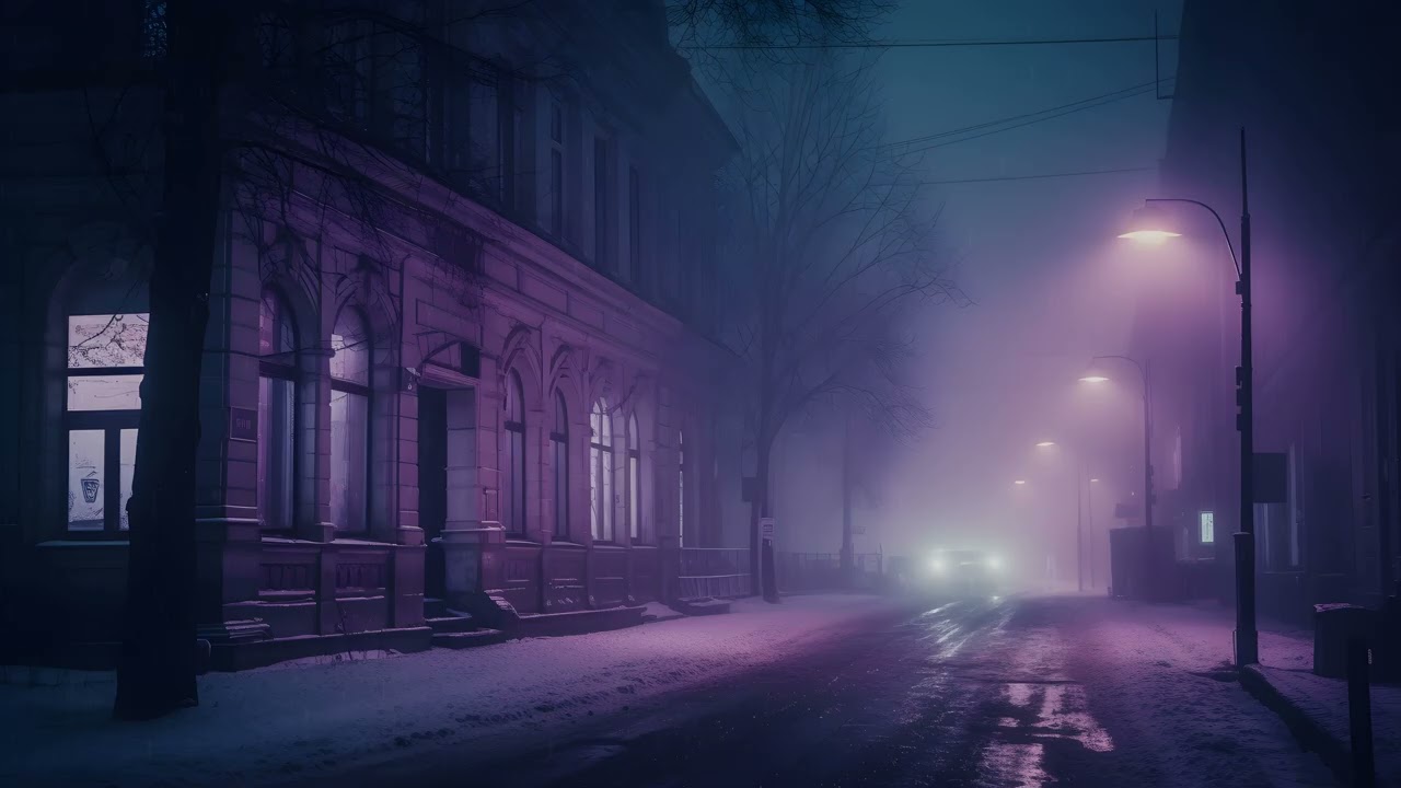 Sleep Music 1 Hour — Icy Roads After Dark