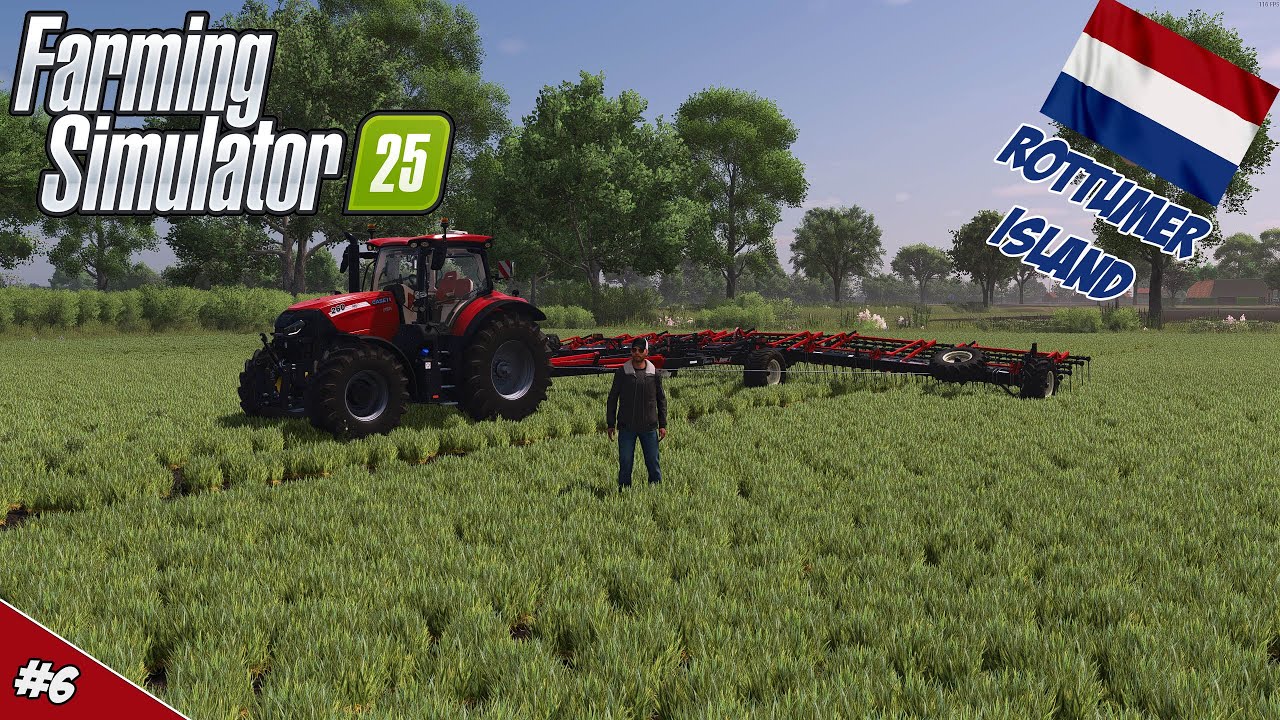 'KLEINE TREKKER GROTE WIEDEG!' Farming Simulator 25 Rottumer Island #6