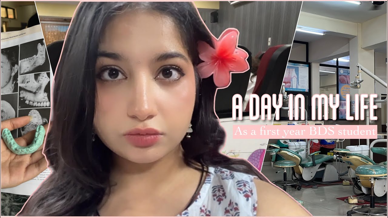 A DAY IN MY COLLEGE AS A FIRST YEAR  BDS STUDENT🦷🎀| aesthetic | College, friends, classes, & fun