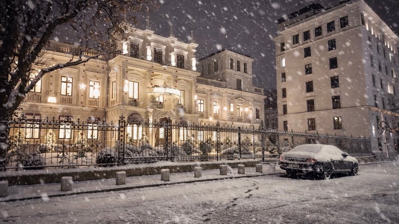 Bucharest 🇷🇴 First Snow of 2026 ❄️ | Walking Tour 4K UHD