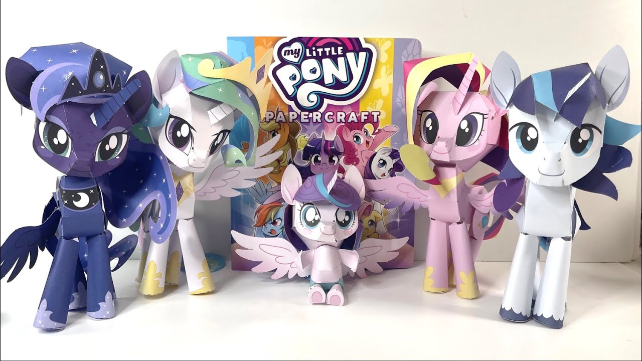 Compilation MLP Papercraft Princess Celestia Luna Cadance Flurryheart