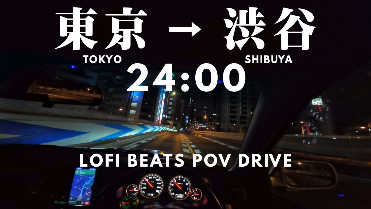 Relaxing lofi beats with deep subaru exhaust 🎧| Tokyo Midnight POV Drive