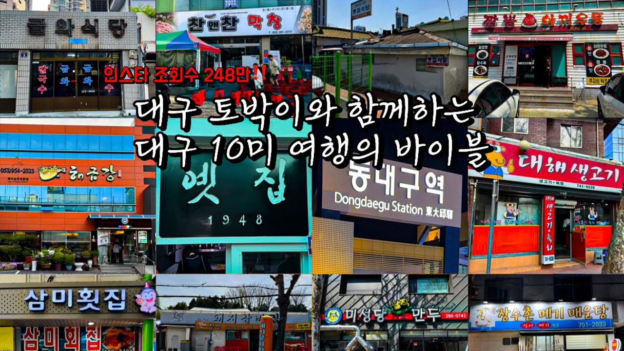 [대구 10미 모음집] 대구 토박이와 대구를 대표하는 음식 10가지를 소개드립니다