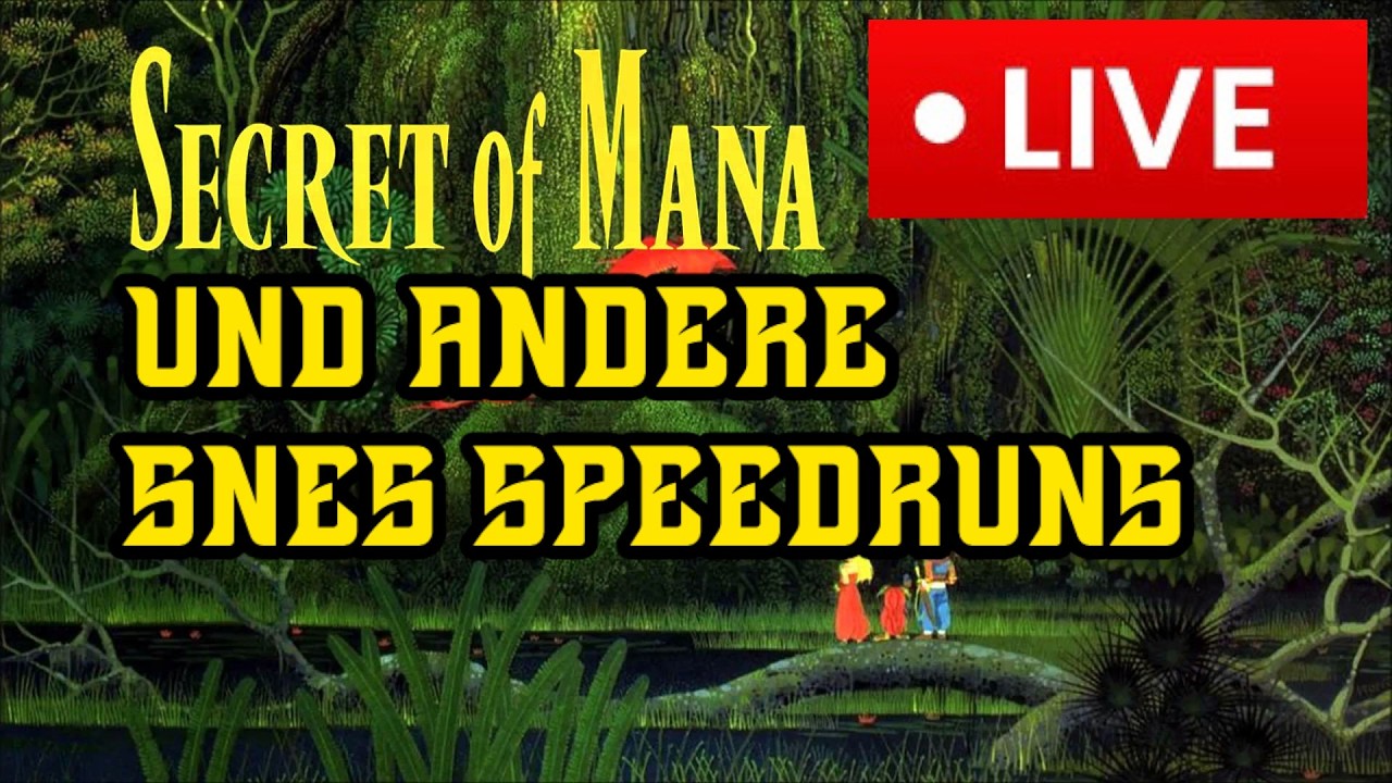 Hard Secret of Mana, Terranigma & Metroid Speedruns LIVE Deutsch