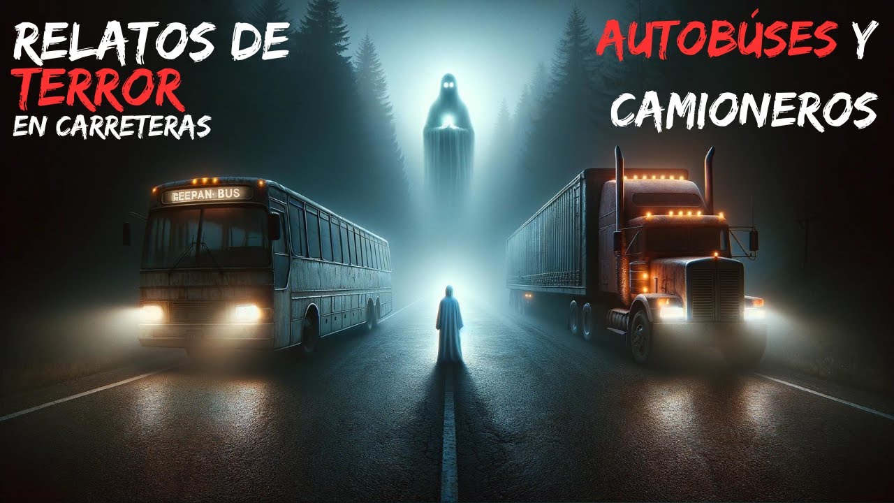 🚌 4 HISTORIAS DE TERROR EN CARRETERAS: Autobús y TRAILEROS: Océano Furioso- RELATOS DE TERROR🚛🕯️