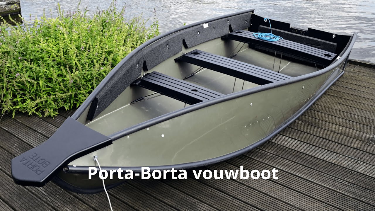 Porta-Bote 12ft Vouwboot Compact, Licht & Compleet met Suzuki DF4 Motor