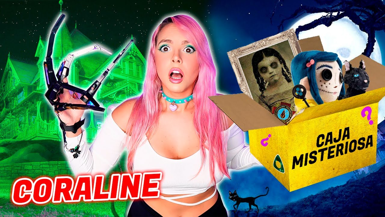 Abro la CAJA MISTERIOSA de CORALINE y la PUERTA SECRETA👧🏻☠️📦