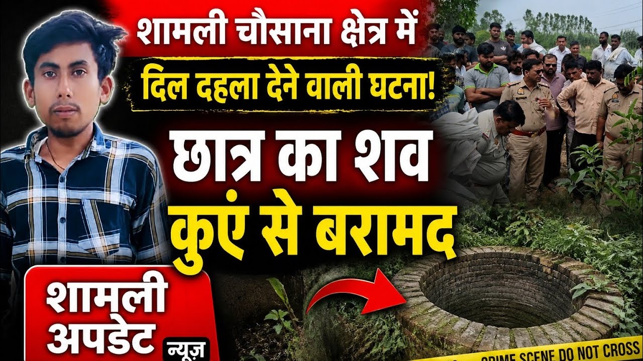 Heart-wrenching incident in Shamli Chausana area! Body of 18-year-old student recovered from well...