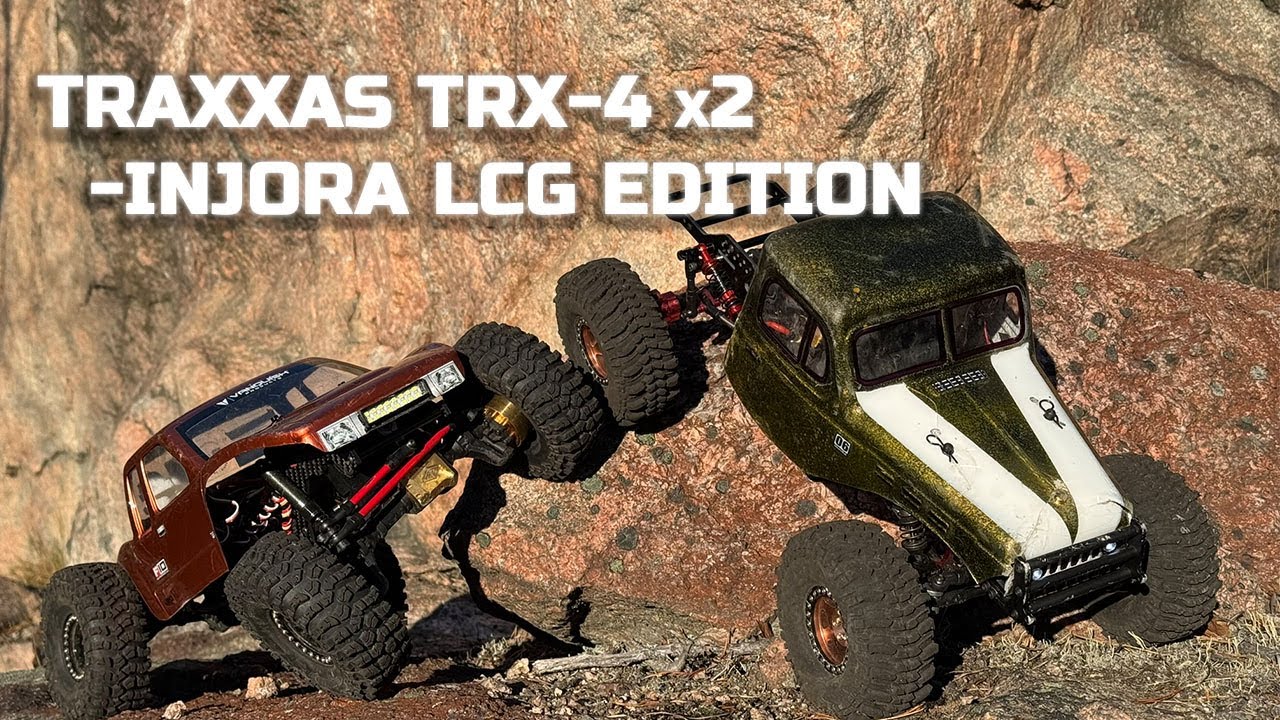 Traxxas TRX-4 LCG chassis by Injora. Test run.