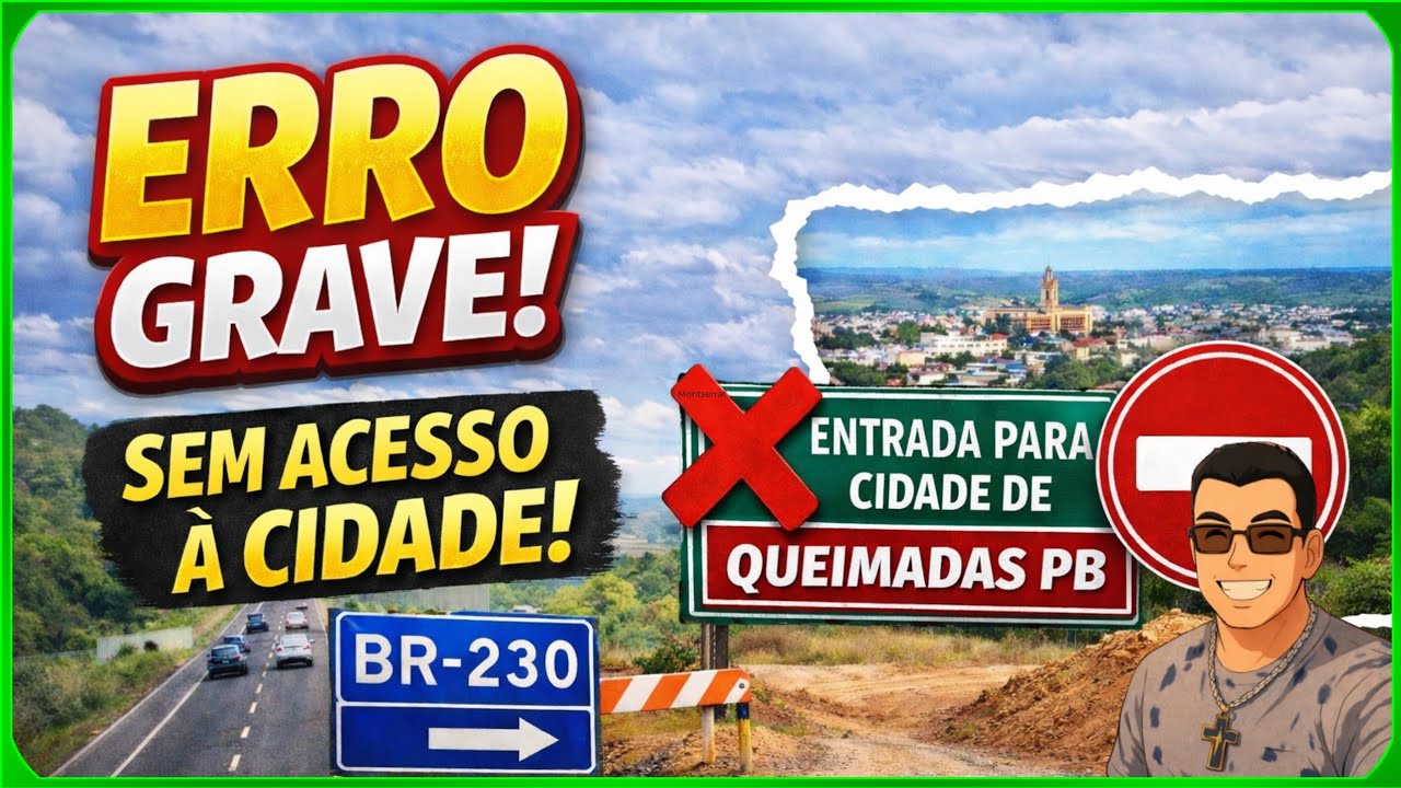 📢 ERRO Grave na BR 230 Campina Grande sentido queimadas ?