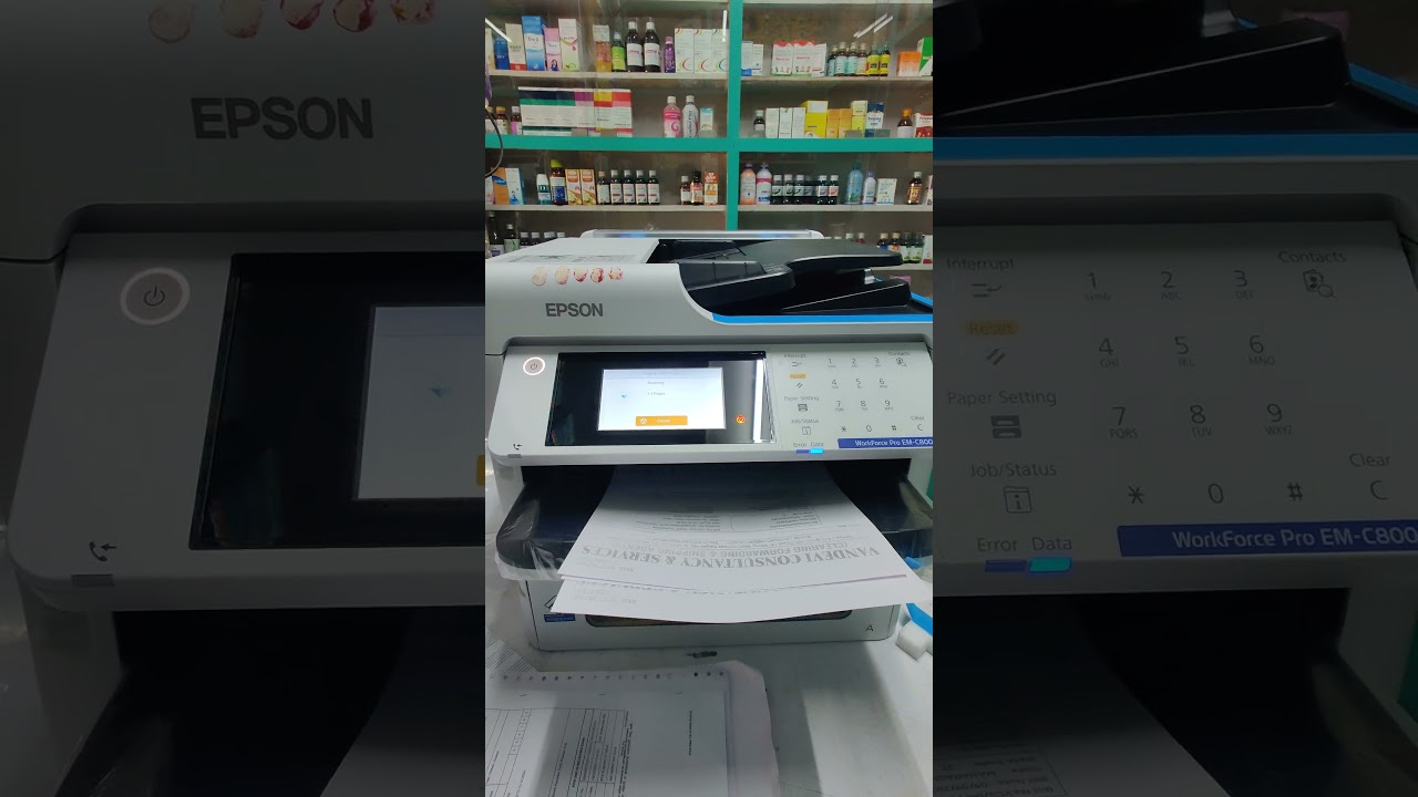 Epson Work Force pro EM C-800 printer A4 Size Xerox Speed test