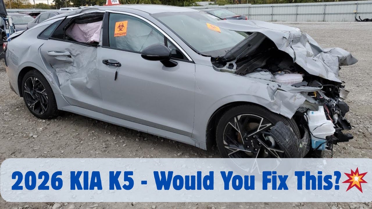 This 2026 Kia K5 Is Wrecked… But Would YOU Fix It?