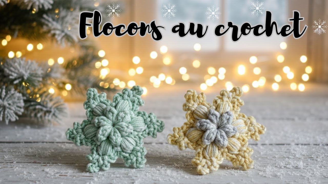 ❄️ CROCHET : FLOCON DE NEIGE EXPRESS EN 10MN DECO NOËL RAPIDE | A LA CHAÎNETTE