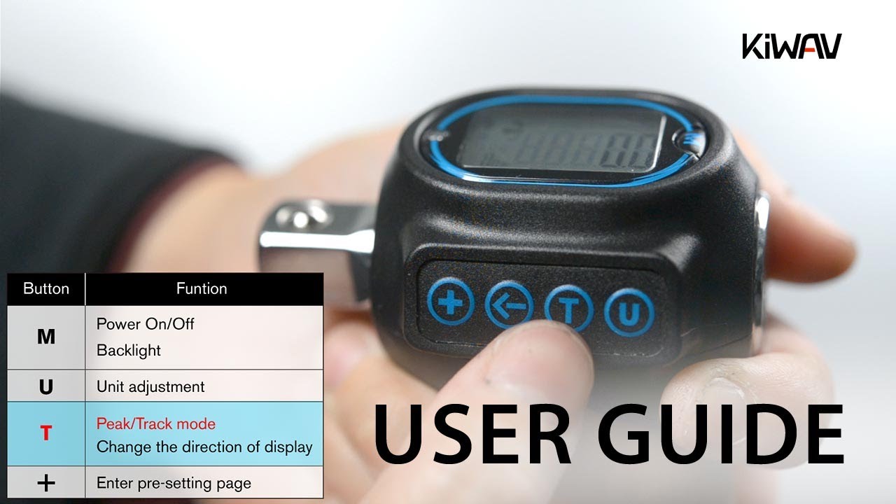 [User Guide] KiWAV digital torque adapter setting tutorial
