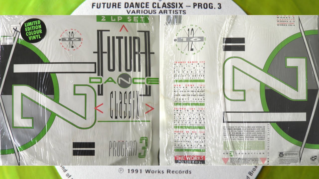 FUTURE DANCE CLASSIX 🚰💿Program 3 Non-Stop Mix (2LP) 1991 Hip-House Techno Euro New Beat Dance 90s