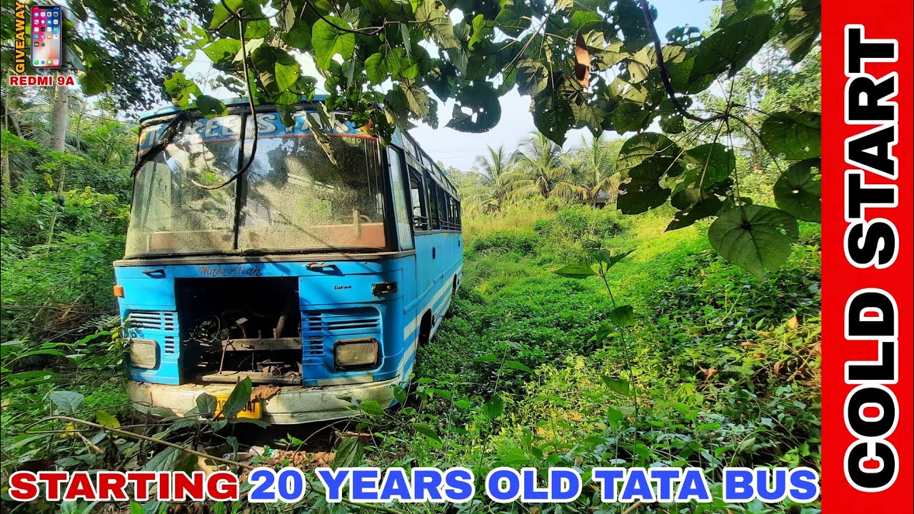 Cold Starting 2000 Model Tata 407 Bus Dumped in a Forest | Yathra Today