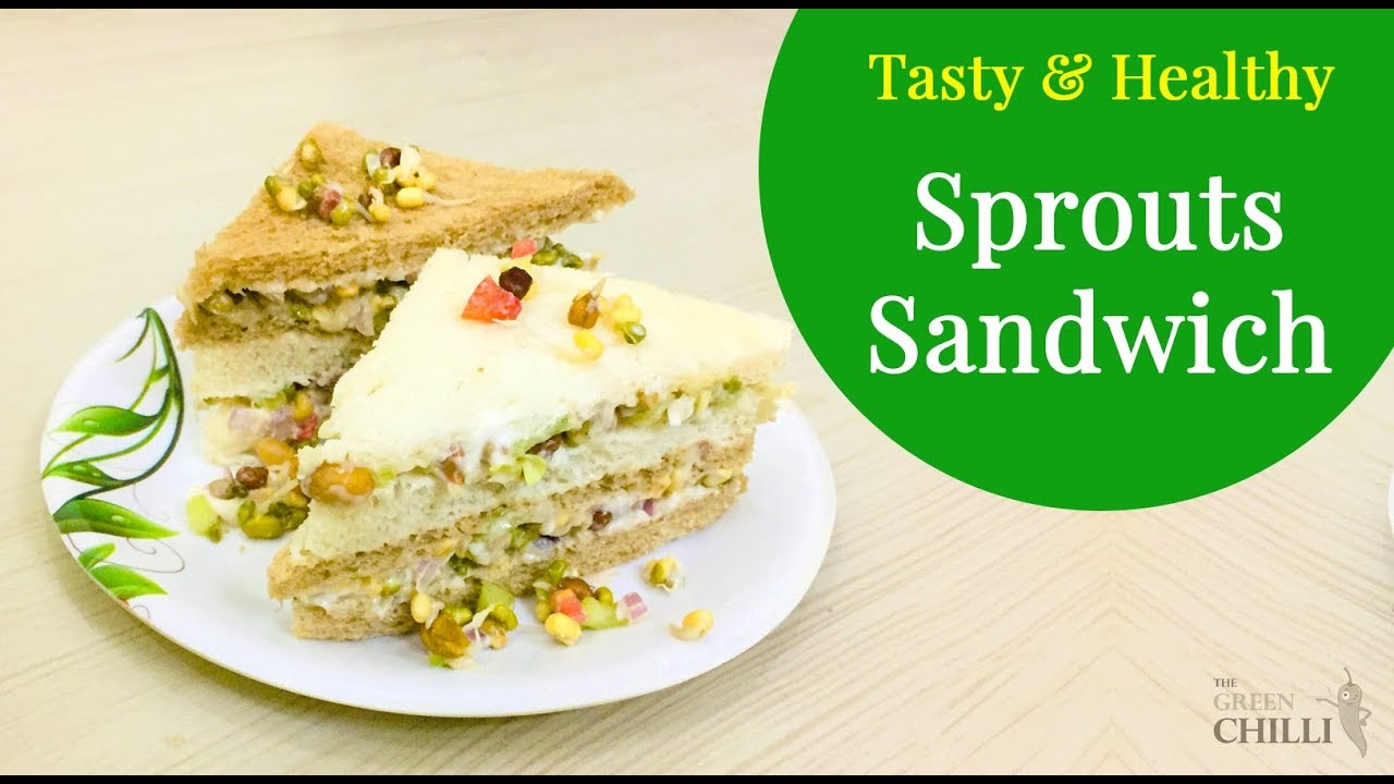 Sprouts sandwich recipe | health benefits of eating sprouts 💪🏻