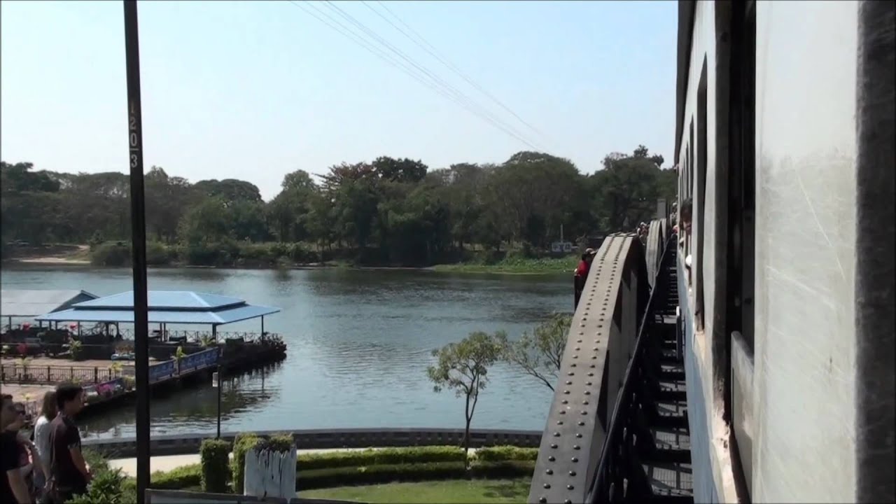 A train crosses the Bridge on the River Kwai