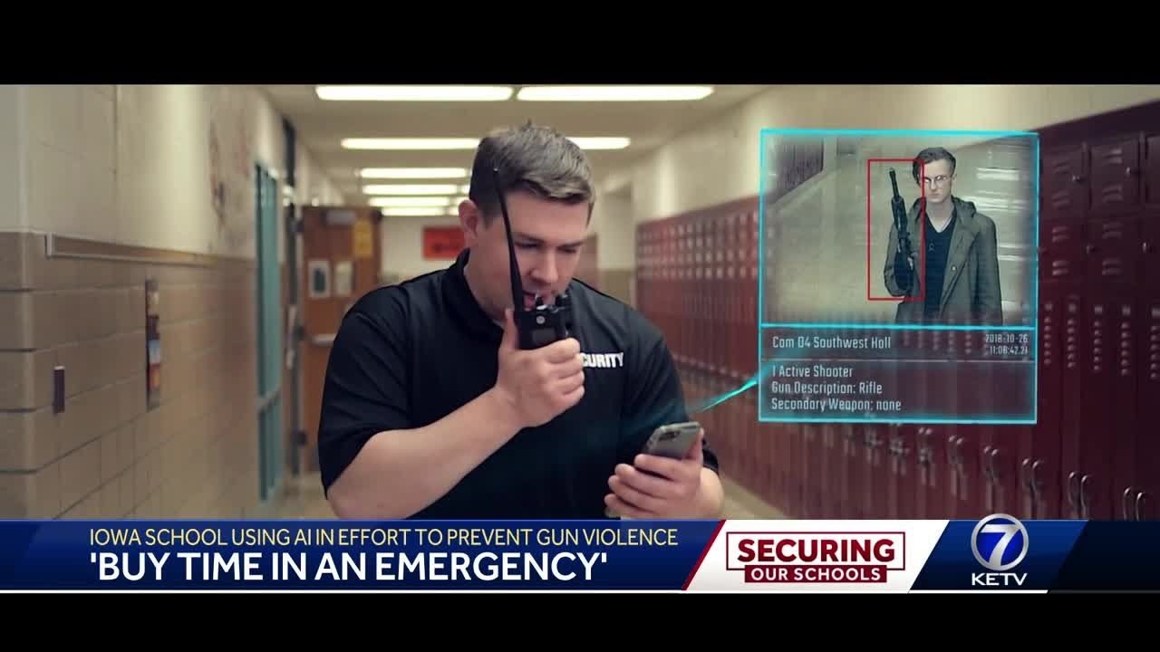 Iowa school district using AI to buy time in an active shooter situation