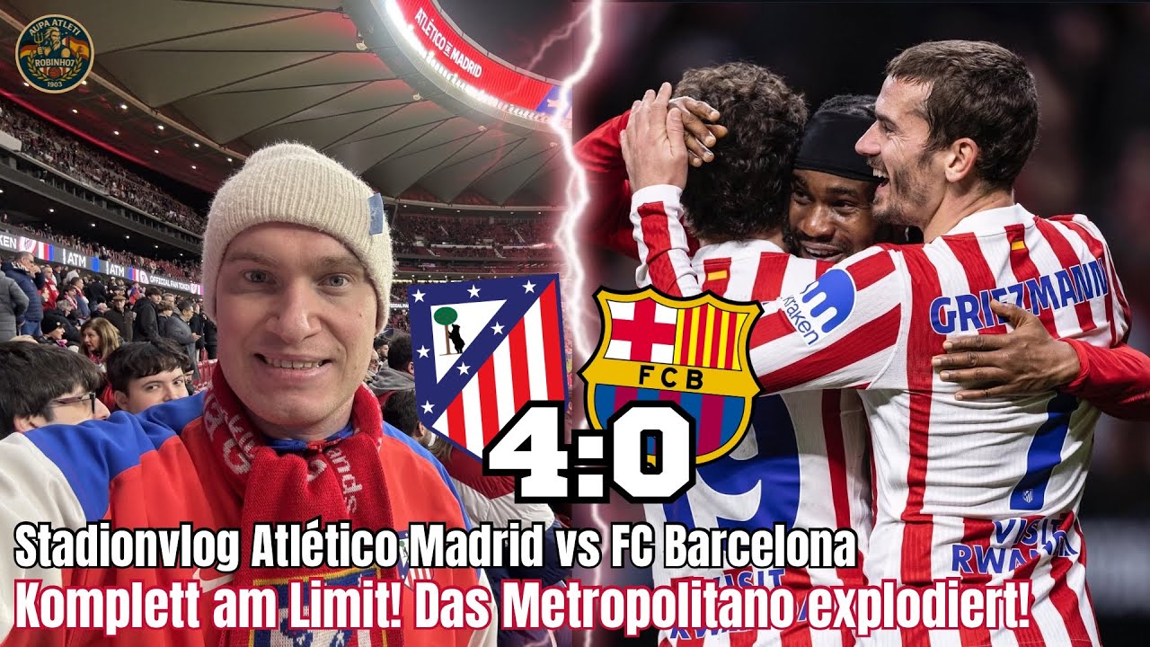 ATLETICO MADRID vs FC BARCELONA STADIONVLOG - KOMPLETT AM LIMIT! DAS METROPOLITANO EXPLODIERT! 🔥🏟️🤯
