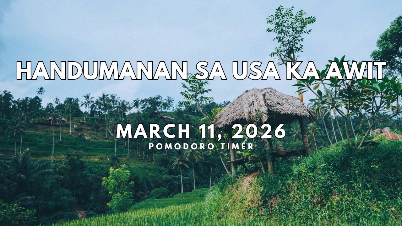 Handumanan Sa Usa Ka Awit - March 11, 2026 | 90s Bisaya Radio Drama #pomodoro #workwithme
