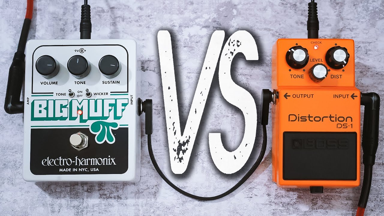 BOSS DS-1 Distortion VS EHX Big Muff // Comparison [NO TALK / ONLY TONES]
