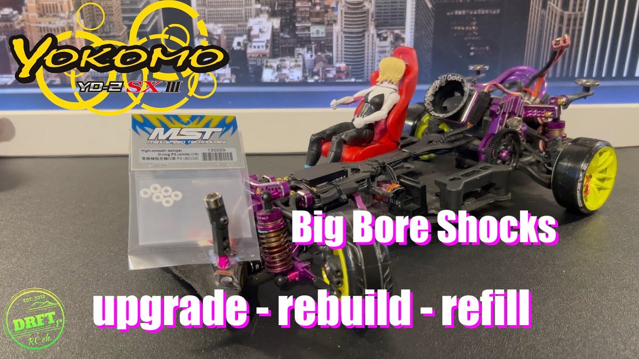 Yokomo Big Bore Shocks - rebuild + upgrade and refill with new oil