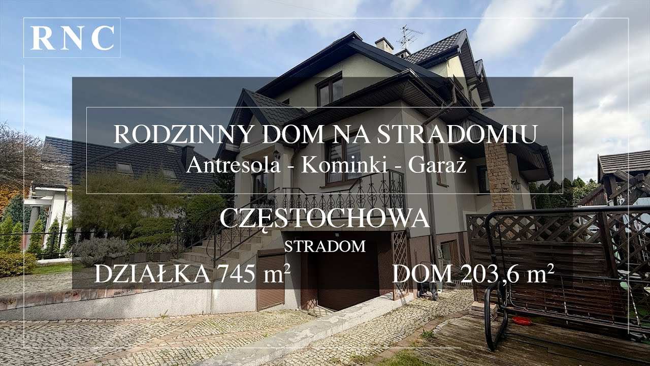 Rodzinny dom na Stradomiu – w pełni wyposażony / RNC - Biuro Nieruchomości Częstochowa