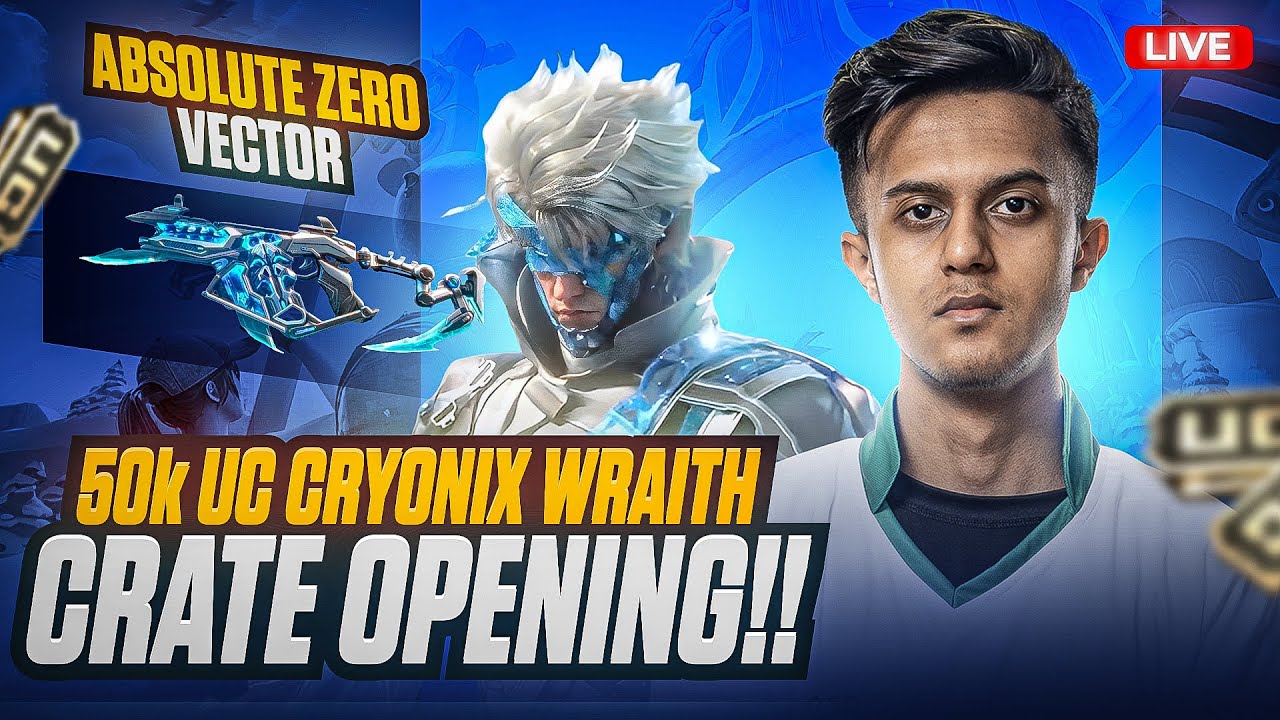 50000 UC CRYONIX SET + VECTOR OPENING | SIMP is Live🍊 | BGMI !