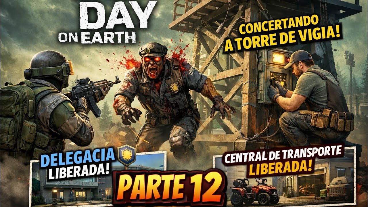 🔥 Explorando o Mapa e Liberando a Delegacia no Last Day on Earth Parte 12 🧟‍♂️🗼