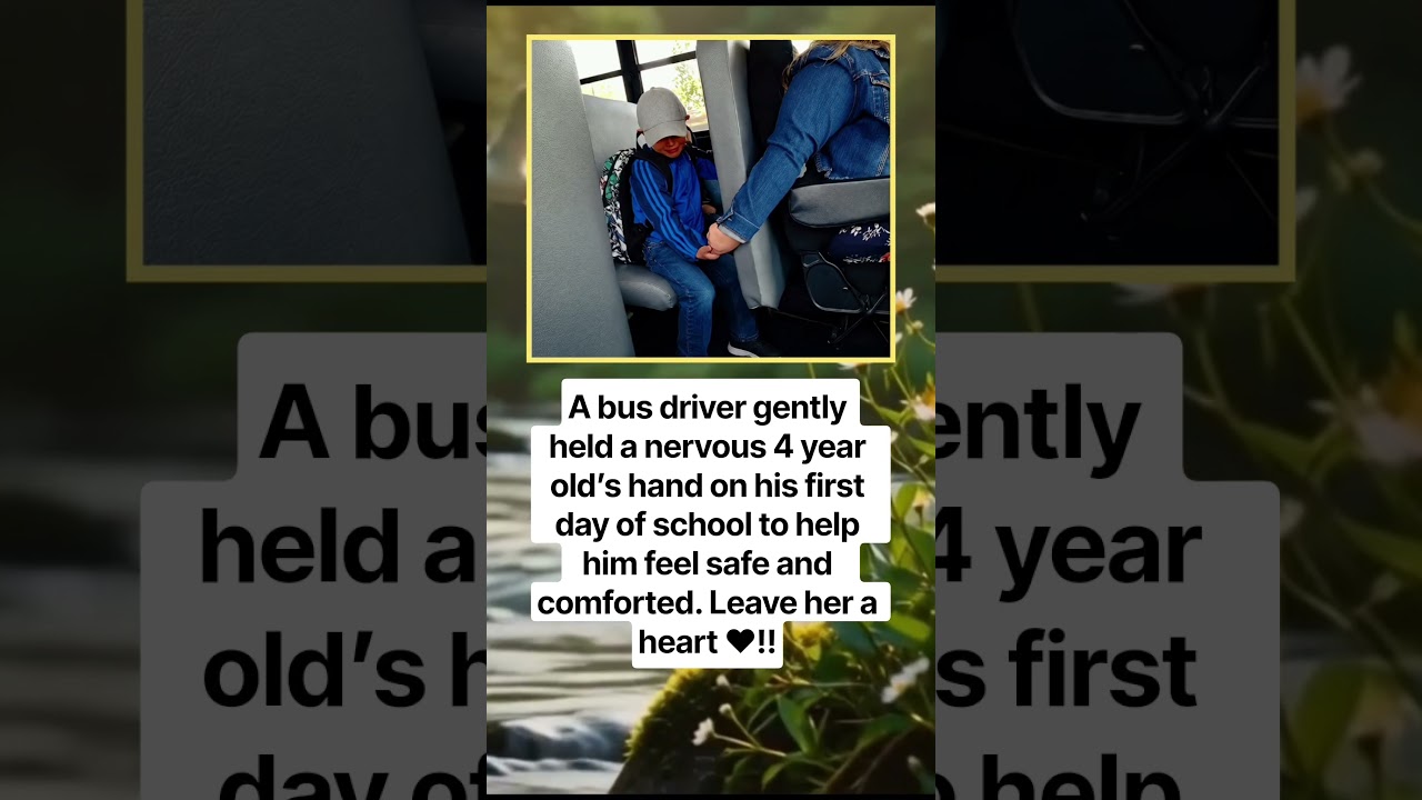 The Sweetest Moment on the School Bus ❤️ #shorts