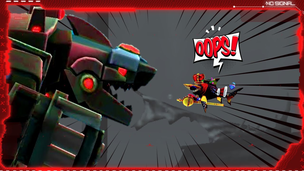 Dùng con shark yếu nhất tiêu diệt Enemy mecha sharkjira _ Hungry shark world.