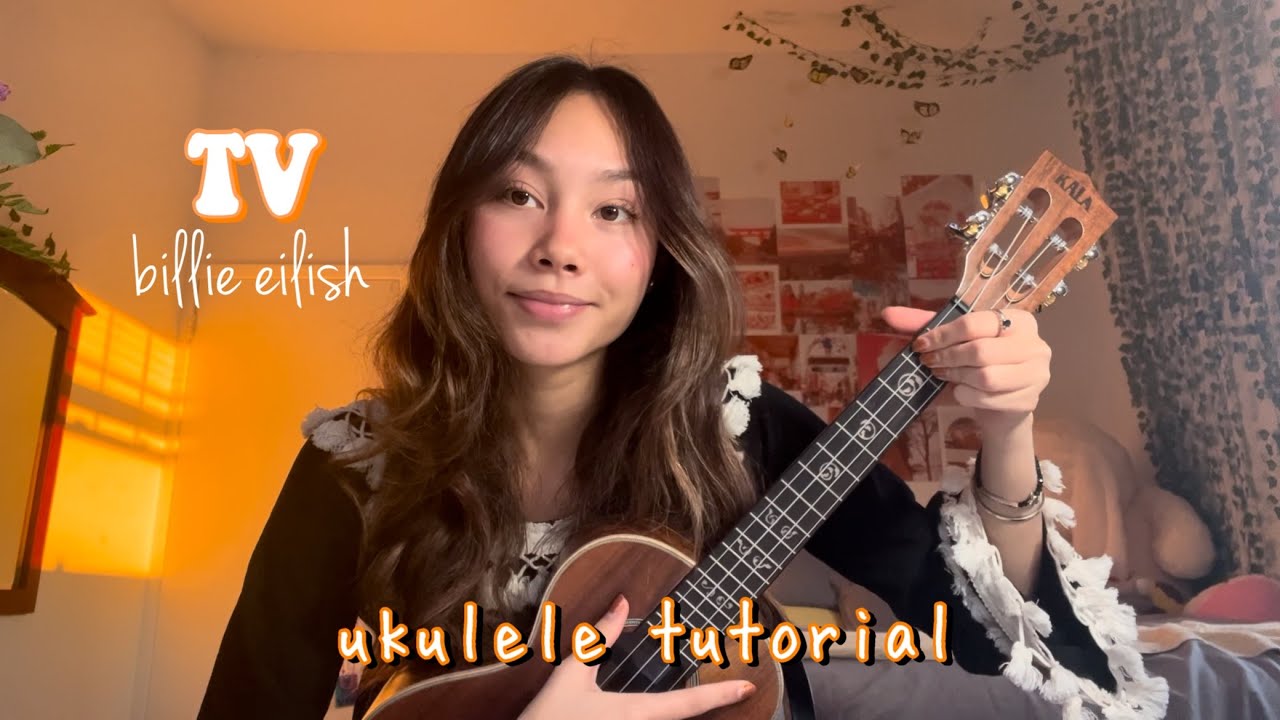 Урок игры на укулеле от Билли Айлиш (TV Billie Eilish)!!