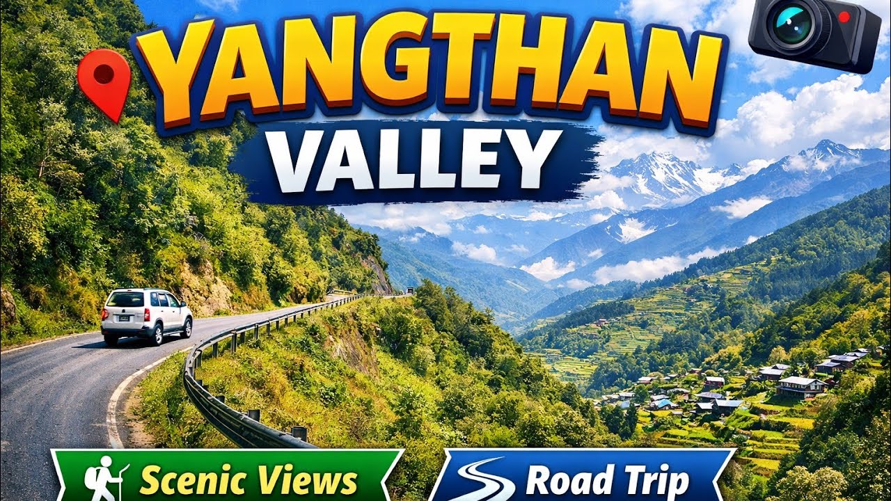 Yangthan Travel Vlog | Beautiful Road Journey | Amazing Nature View 🌿🚗