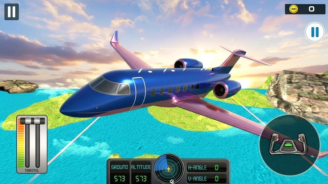 Flight Airplane City Pilot Simulator- Thrilling flight with passengers - Android Gameplay 
