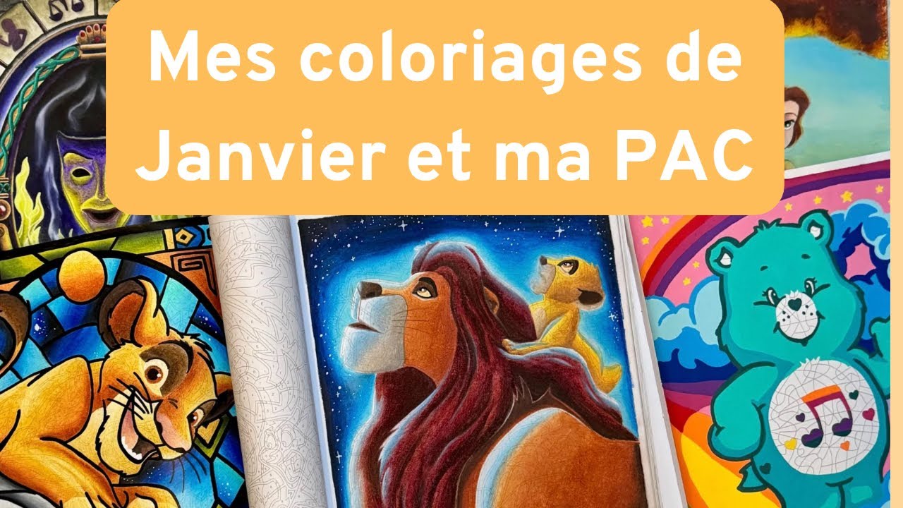 Mes coloriages de Janvier et ma PAC  ✨