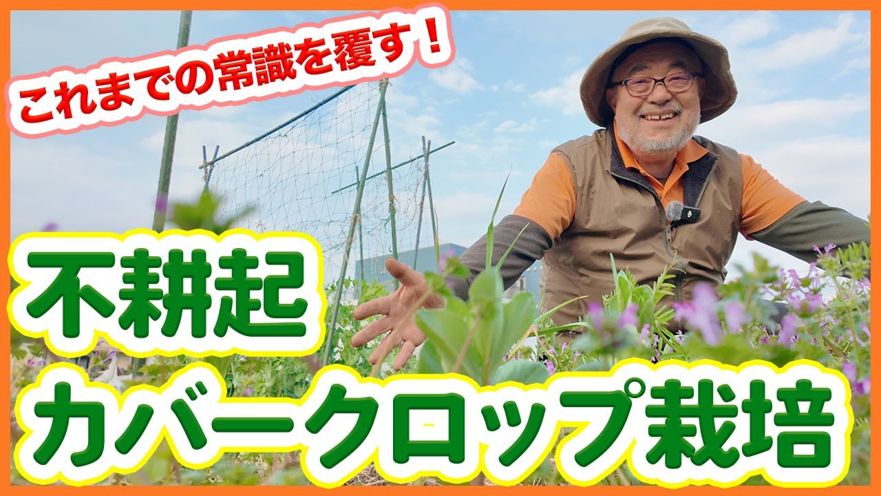 家庭菜園や農園でこれまでの常識を覆す！不耕起・カバークロップ栽培！新しい栽培の考え方や始め方を徹底解説！【農園ライフ】