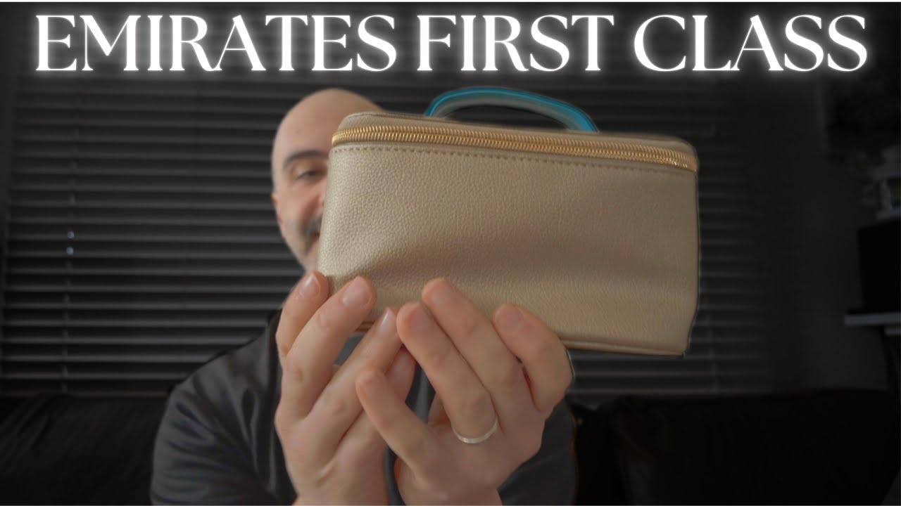EMIRATES FIRST CLASS Amenities Kit by BVLGARI   Unboxing & First Impressions - Le Gemme OROM