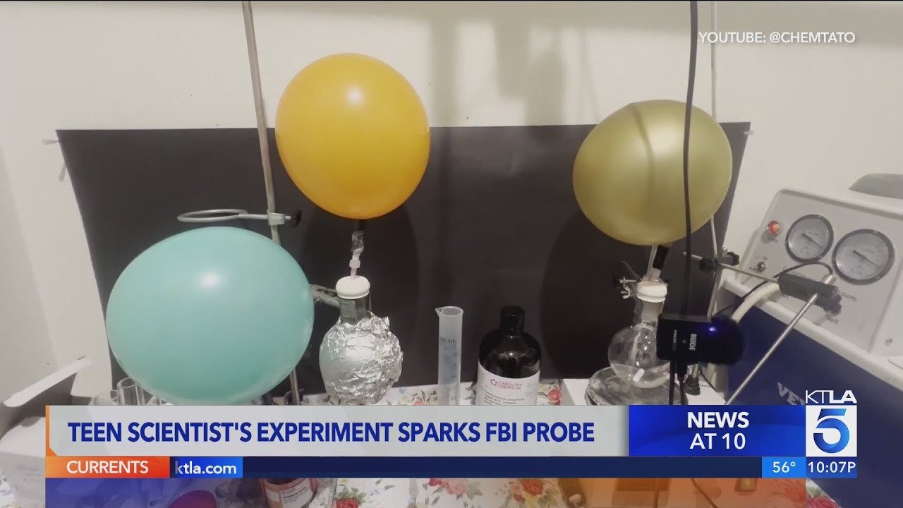 Teen scientist's experiments spark FBI probe in Irvine