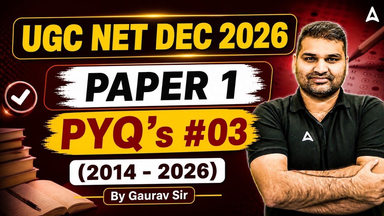 UGC NET Paper 1 | UGC NET Paper 1 Previous Year Questions | UGC NET Paper 1 PYQ By Gaurav Sir