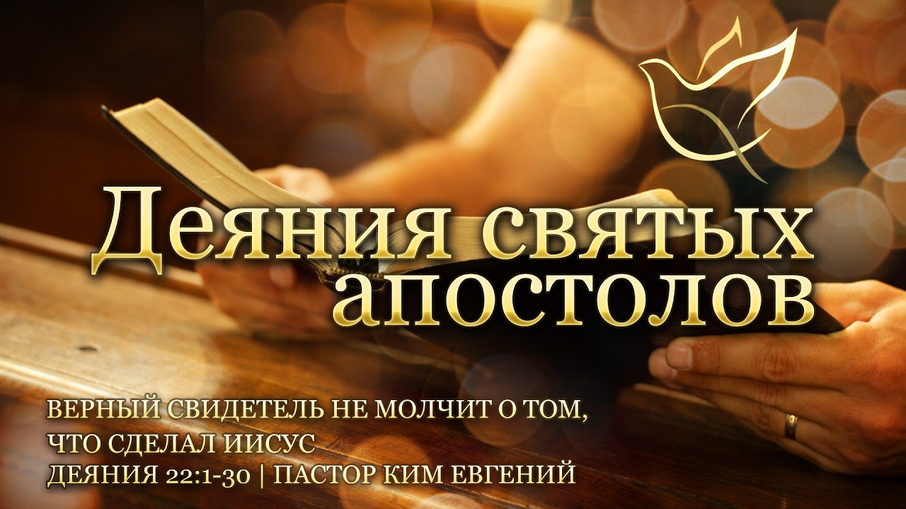 11.08.2026 | Верный свидетель не молчит о том, что сделал Иисус | Деяния 22:1-30