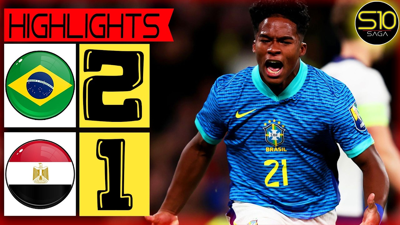Brazil vs Egypt 2-1 🔥 Highlights and Goals | International Friendly 2026