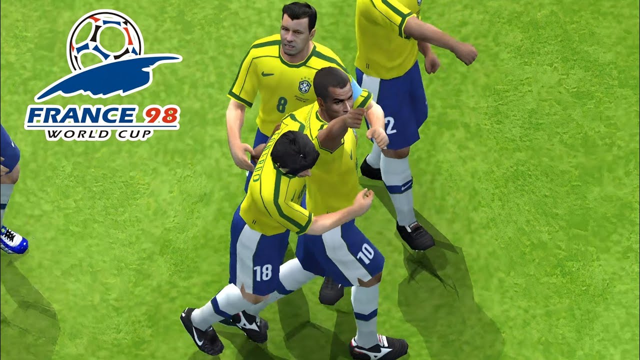 PES 6 Brazil vs Chile Round of 16 | FIFA World Cup France 1998
