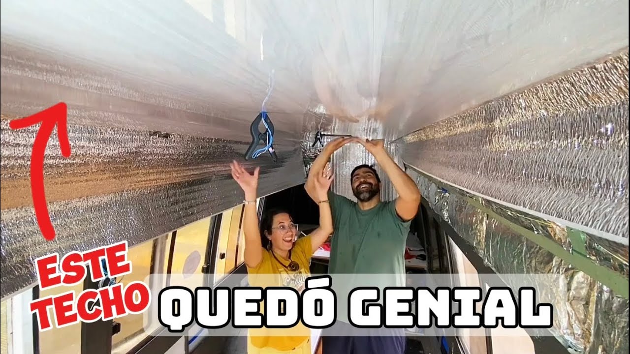 👉Así revestimos el techo del motorhome con cielorraso de PVC. Instalación paso a paso