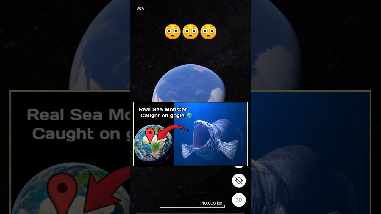 Giant Bloop caught on google earth?! #earthsecret377 #map #earth