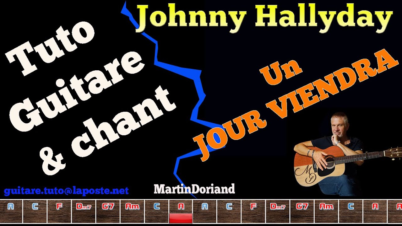 Tuto guitare chant débutant Johnny Hallyday Un jour viendra