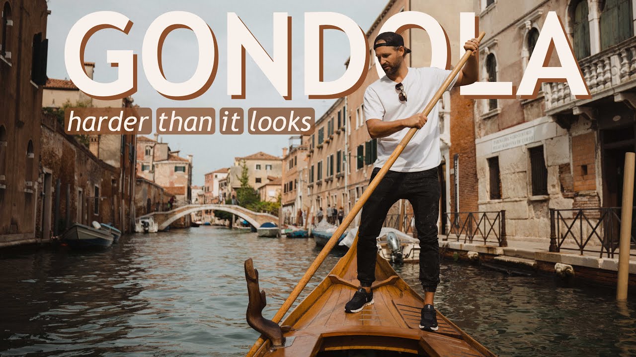 ROWING A PRIVATE GONDOLA ON VENICE CANALS (way harder than it looks)